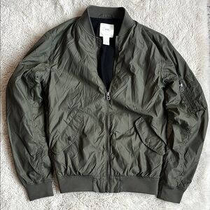 Olive Green Bomber Jacket
